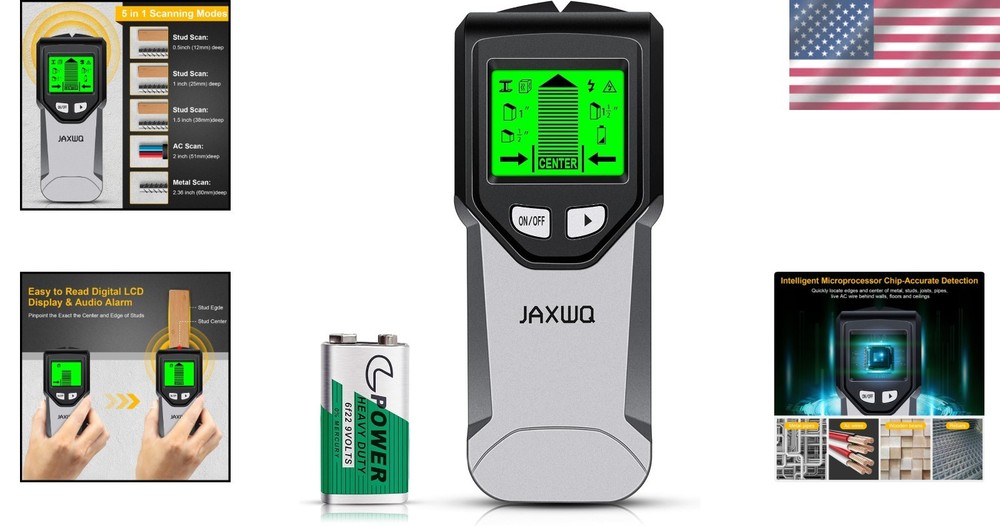 Versatile Stud Detector with Audio Alerts and Multiple Scan Modes for DIY Lovers