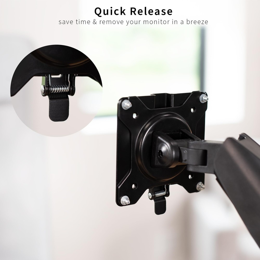 Adapter VESA Mount Quick Release Bracket Kit, Stand Attachment and Wall Mount