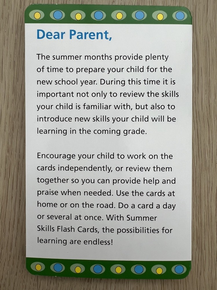 Summer Study Flash Cards: Grade 4 by Flash Kid