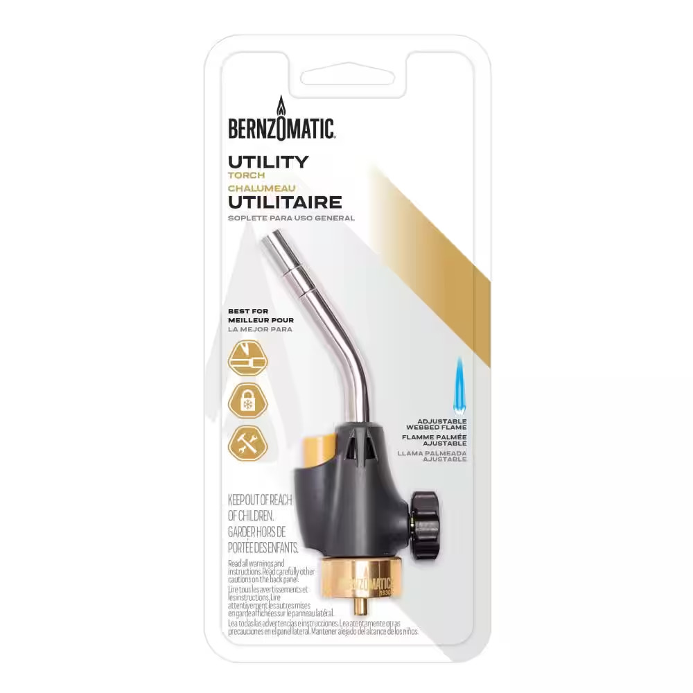 Propane Gas Torch Head with Adjustable Flame
