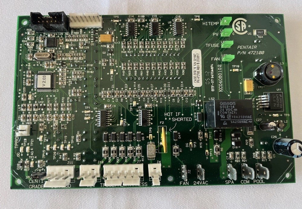 PENTAIR 472100 Digital Display Temperature Controller Circuit Board