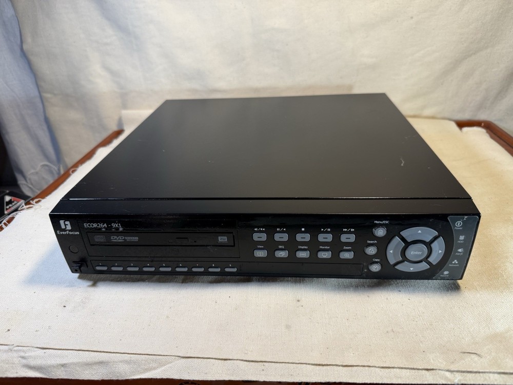 EverFocus ECOR264-9X1 9 Channel DVR with DVD-RW & VGA Output – Untested