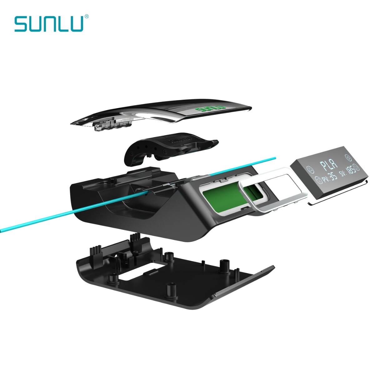 SUNLU 1.75mm Filament Connector Easy Operate Suit for PLA/PETG/ABS/PCL Filaments