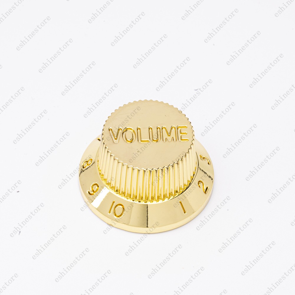 Chrome Gold Strat Style Electric Guitar Knobs Volume Tone Knobs for Stratocaster