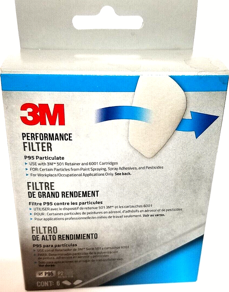 3M PERFORMANCE FILTER PARTICULATE P95, Count 6