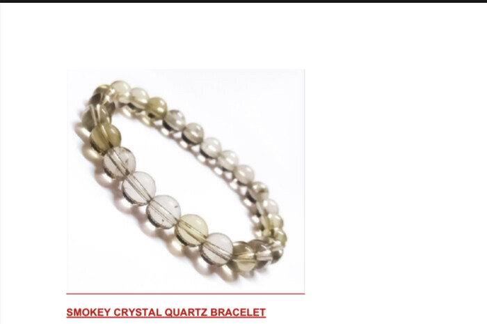 SMOKEY CRYSTAL QUARTZ BRACELET