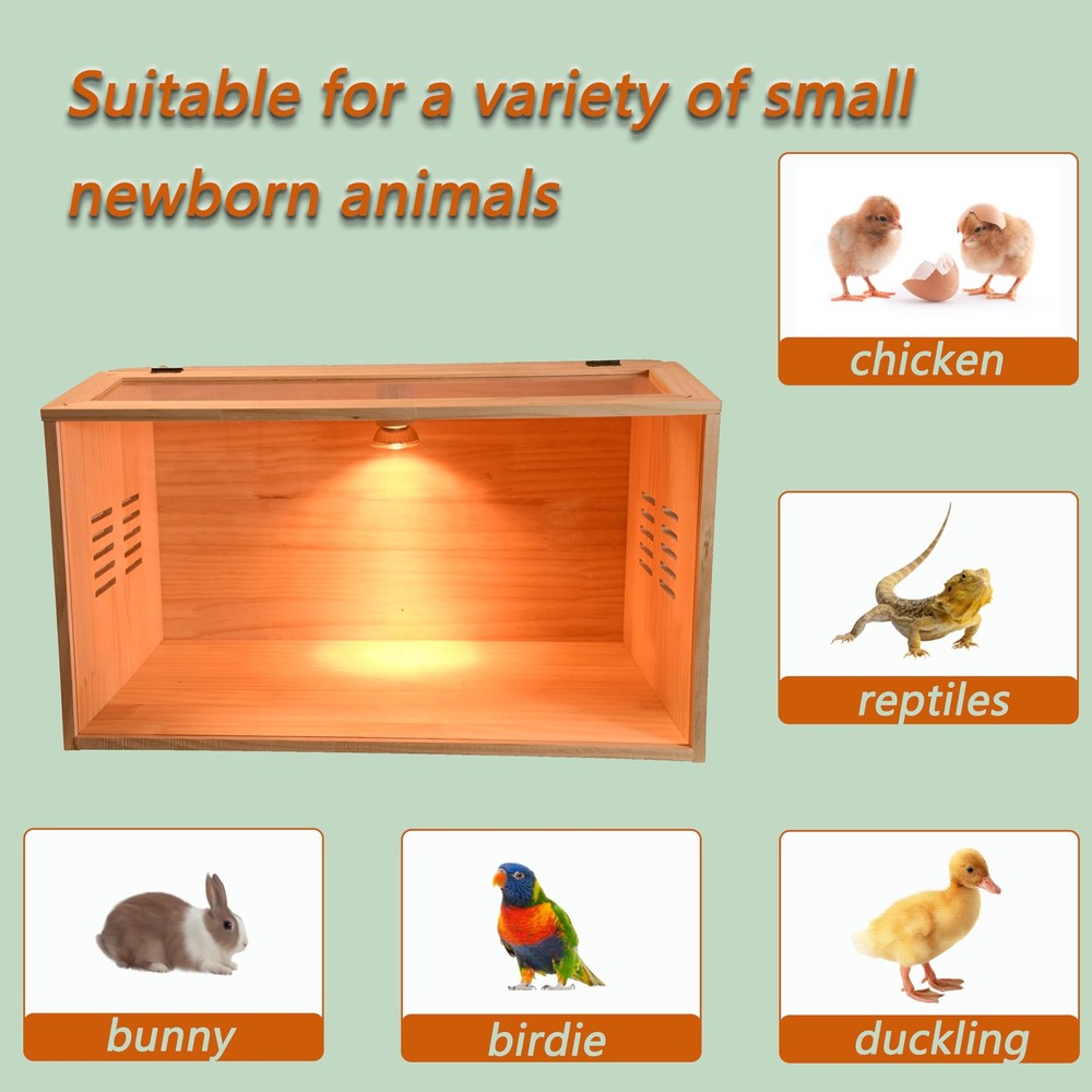Brooder Box for Chicks, Chicken Brooder Box, Poultry Brooder with Heaters, Ch...