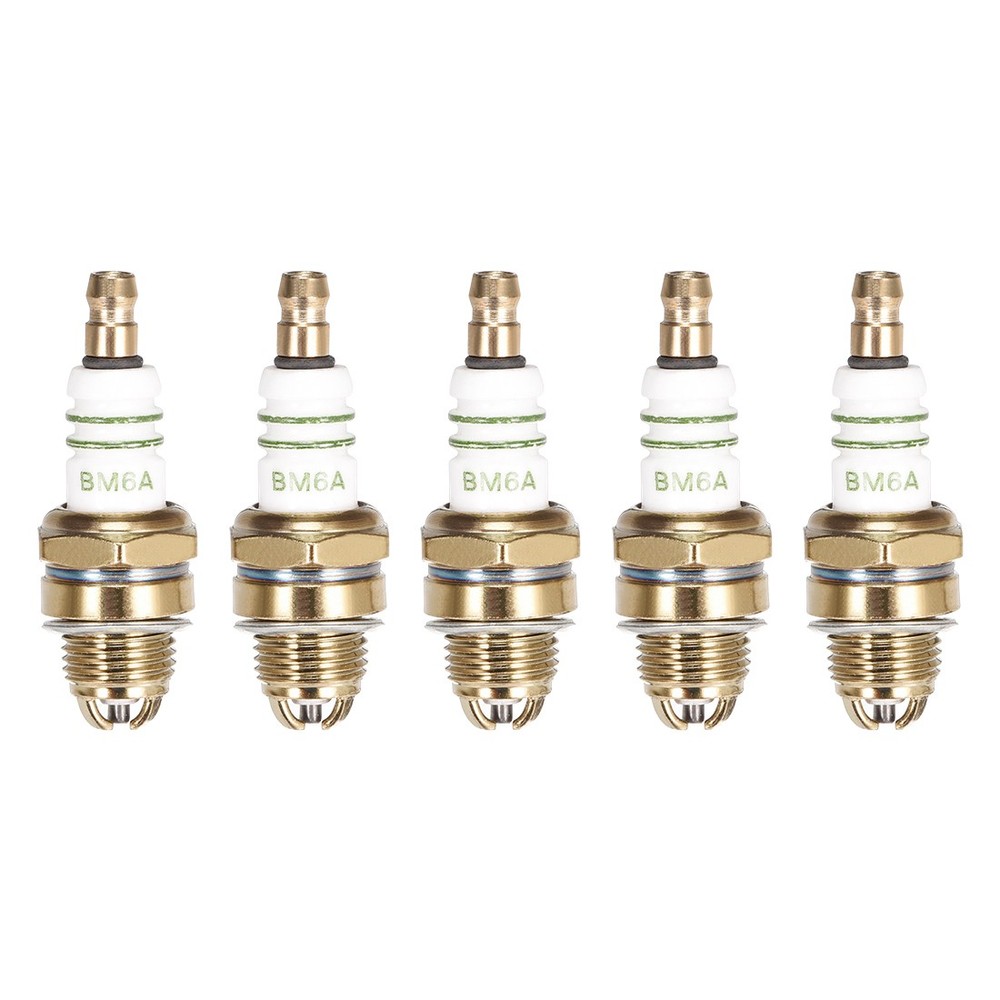 BM6A Spark Plugs 3 Electrode for M7/L7T/CJ8 Candles Replacement 5pcs