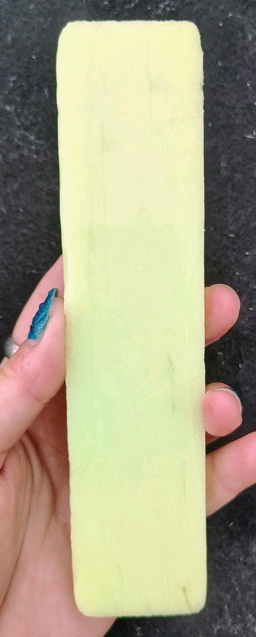 Rare Glass Green Glow In Dark Slab Cabochon Slab Rave Craft Flintknapping