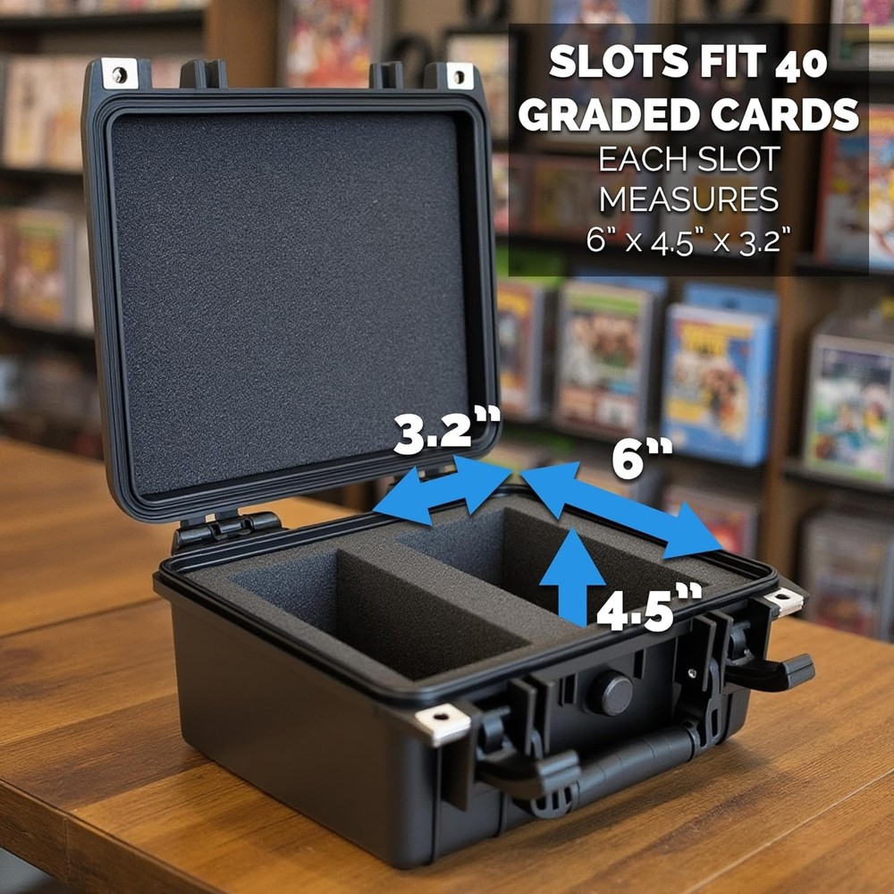 Crushproof Card Container with Dividers