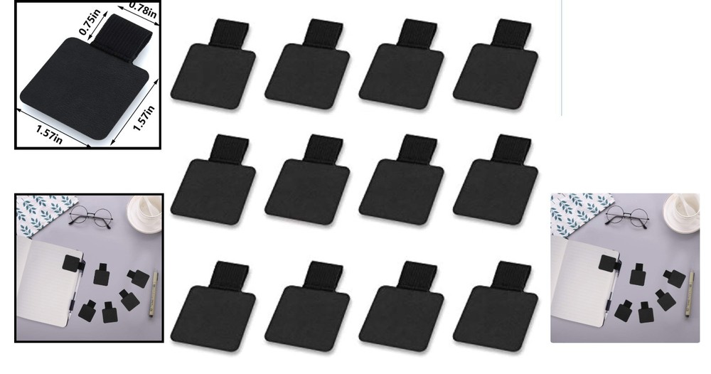 Versatile 12-Piece Adjustable Pen Loop Holders for Stylish Notebooks & Planners