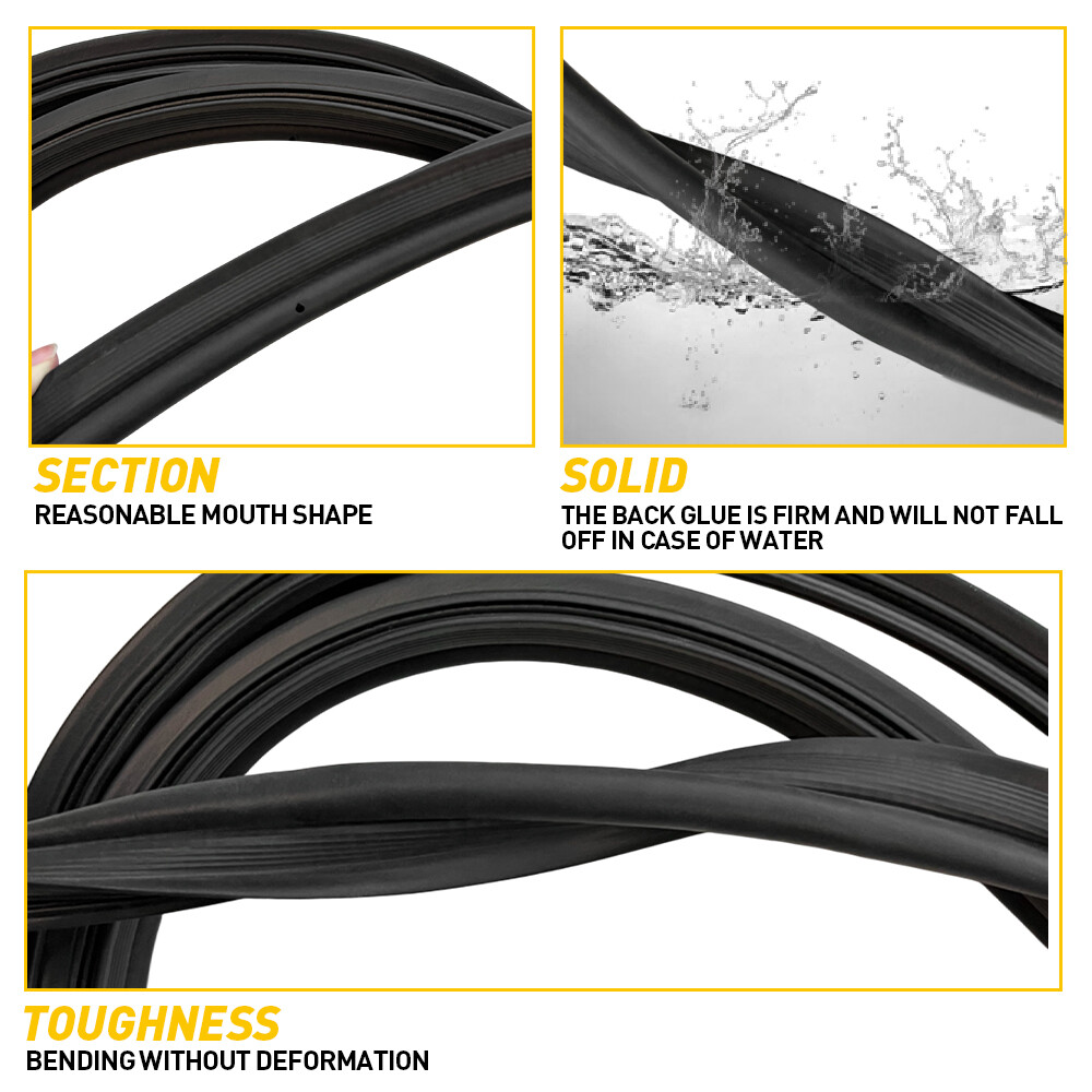 Weatherstrip Rear Trunk Lid Black Rubber For 2003-2008 Toyota Corolla Seal Strip