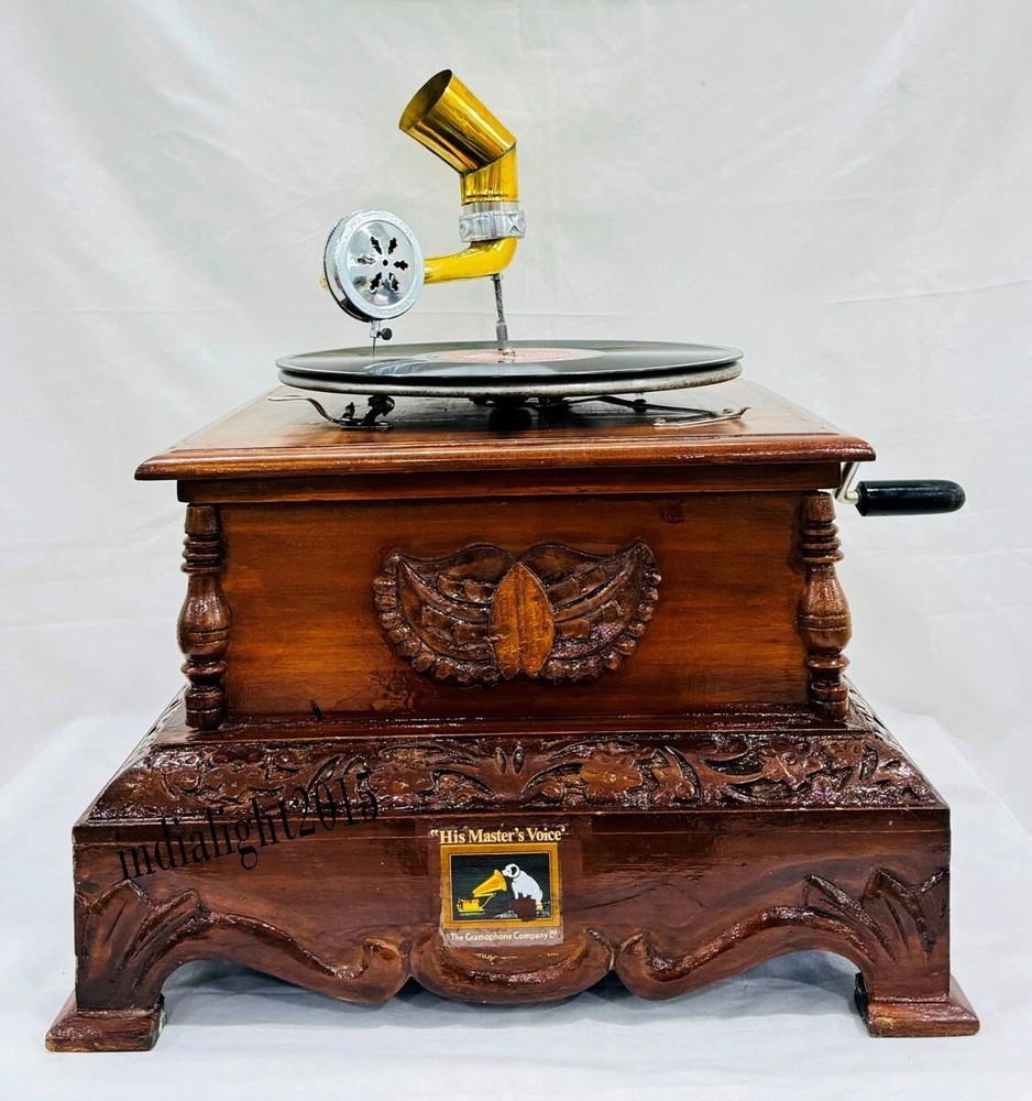 HMV Vintage Gramophone Fully Functional Working Phonograph win-up record player
