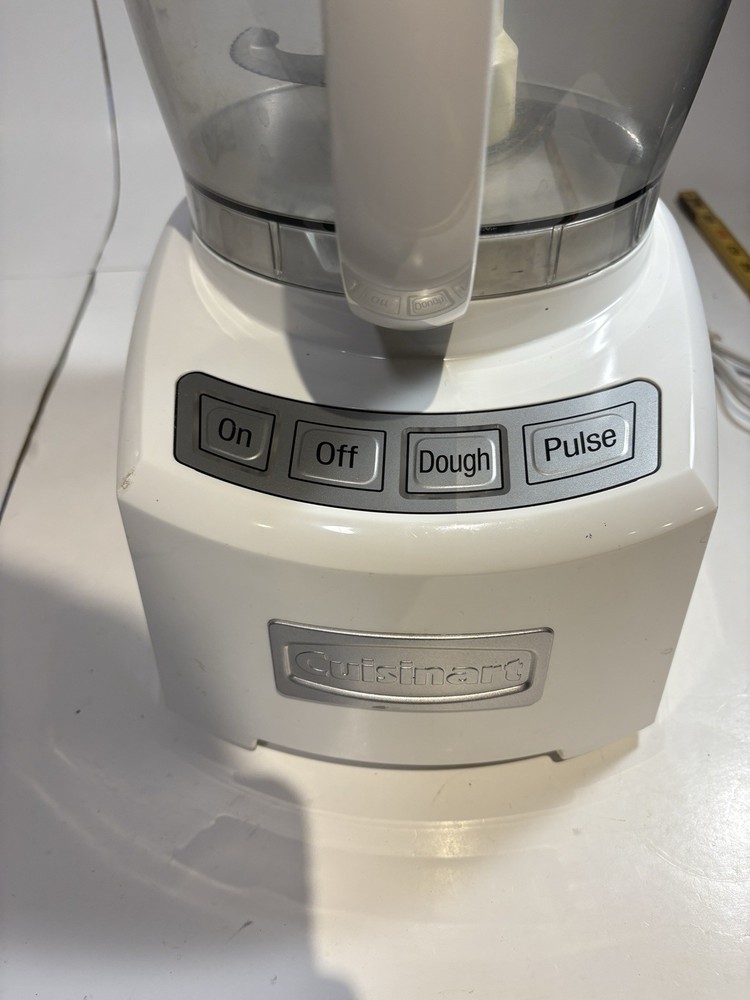Cuisinart Food Processor Model FP-14 White Tested & Working As Pictured