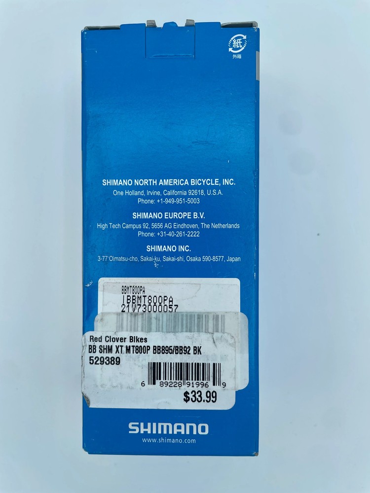 Shimano BB-MT800-P Deore XT Bottom Bracket