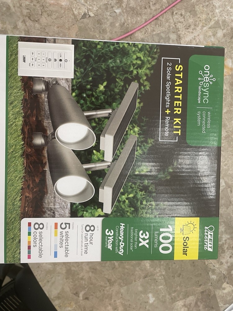 Feit OneSync Landscape Solar LED outdoor spotlight 2pack