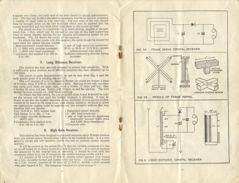 BABANI~ CRYSTAL SET CONSTRUCTION - AN ORIGINAL CIRCA 1950 RARE!! REF: 9541D
