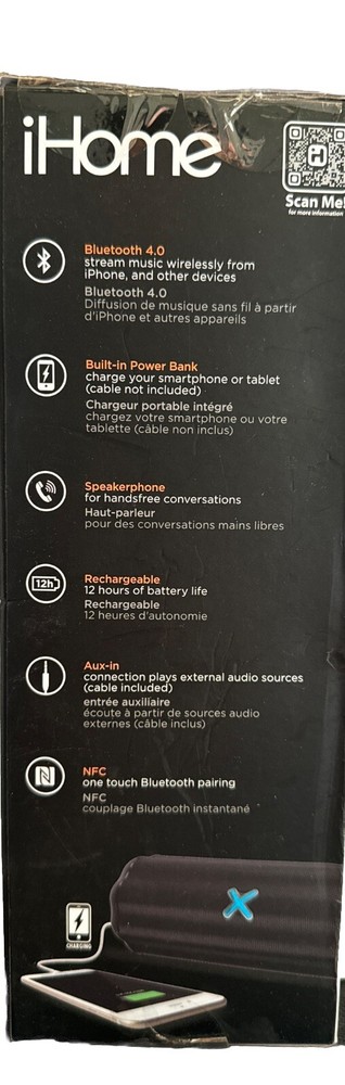 iHome Bluetooth Wireless 6 Speaker System And USB Charging