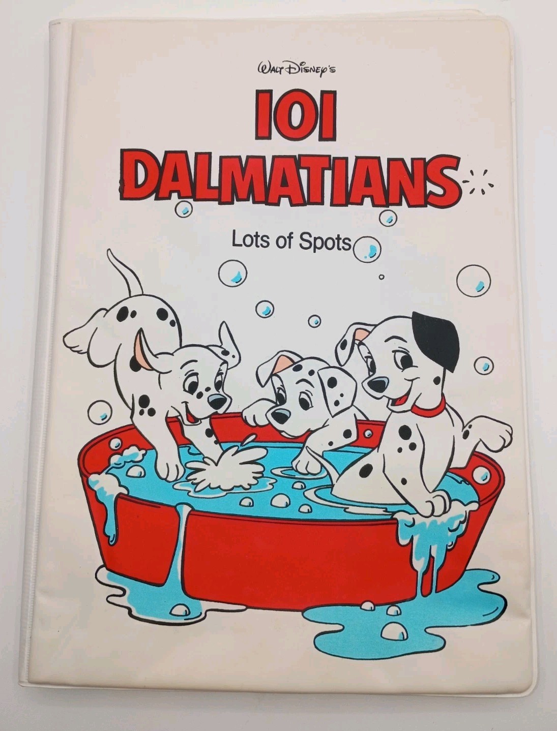 Vtg.1992 The Walt Disney Co. 101 Dalmatians Lots Of Spots Soft Vinyl Bath Book