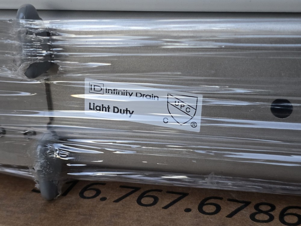 Infinity Drain 40" Linear Tile Insert Frame Kit- Satin Stainless STIF AS 6540 SS