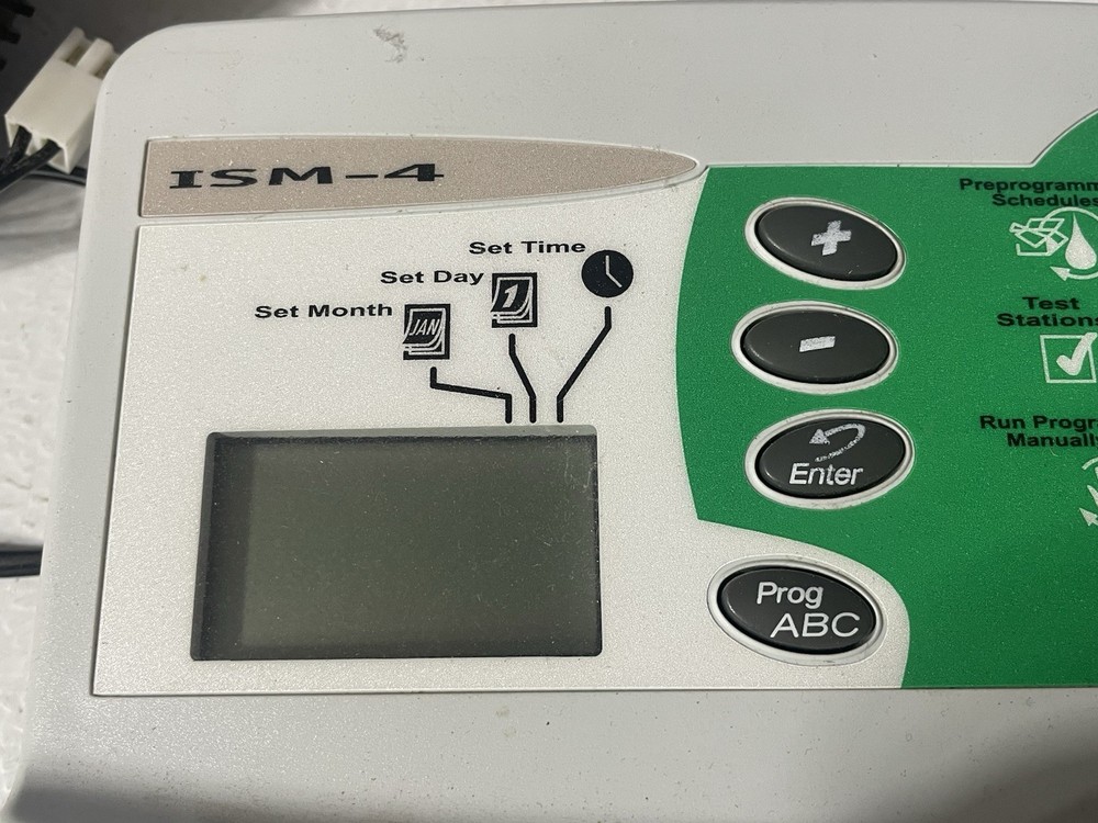 Rain Bird Automatic Sprinkler Timer 4 Zone 3 Programs ISM-4 Used