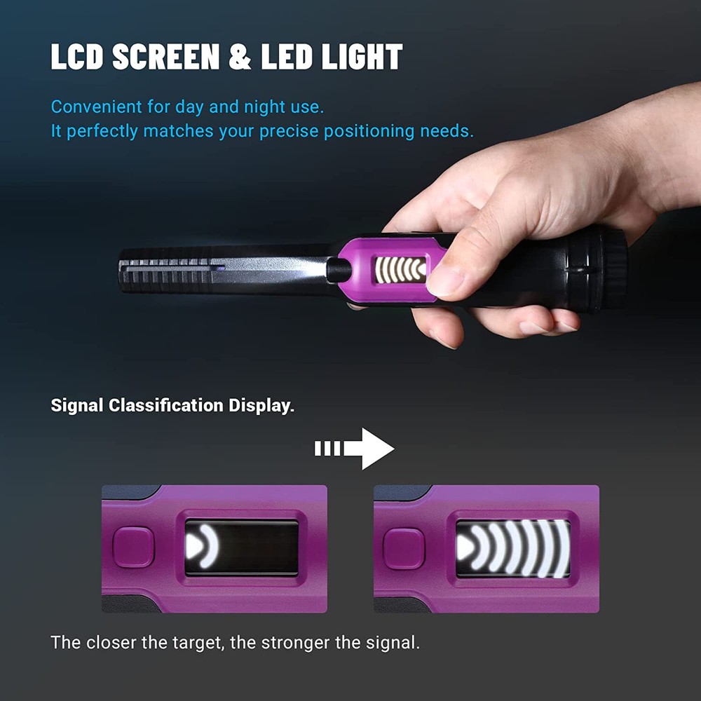 Metal Detector Pinpointer Waterproof Handheld Pin Pointer Search Finder Probe