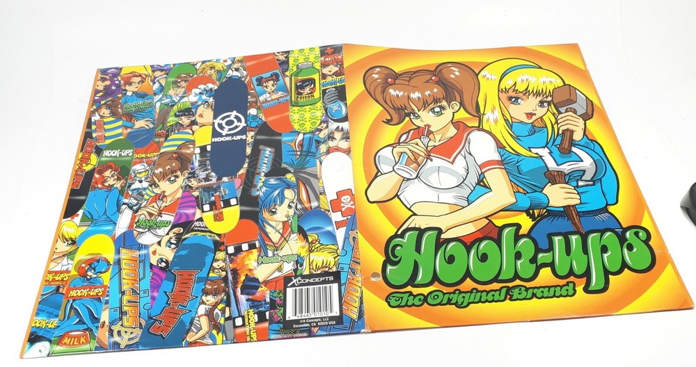 Hook Ups HUGE sticker lot with hook ups folder