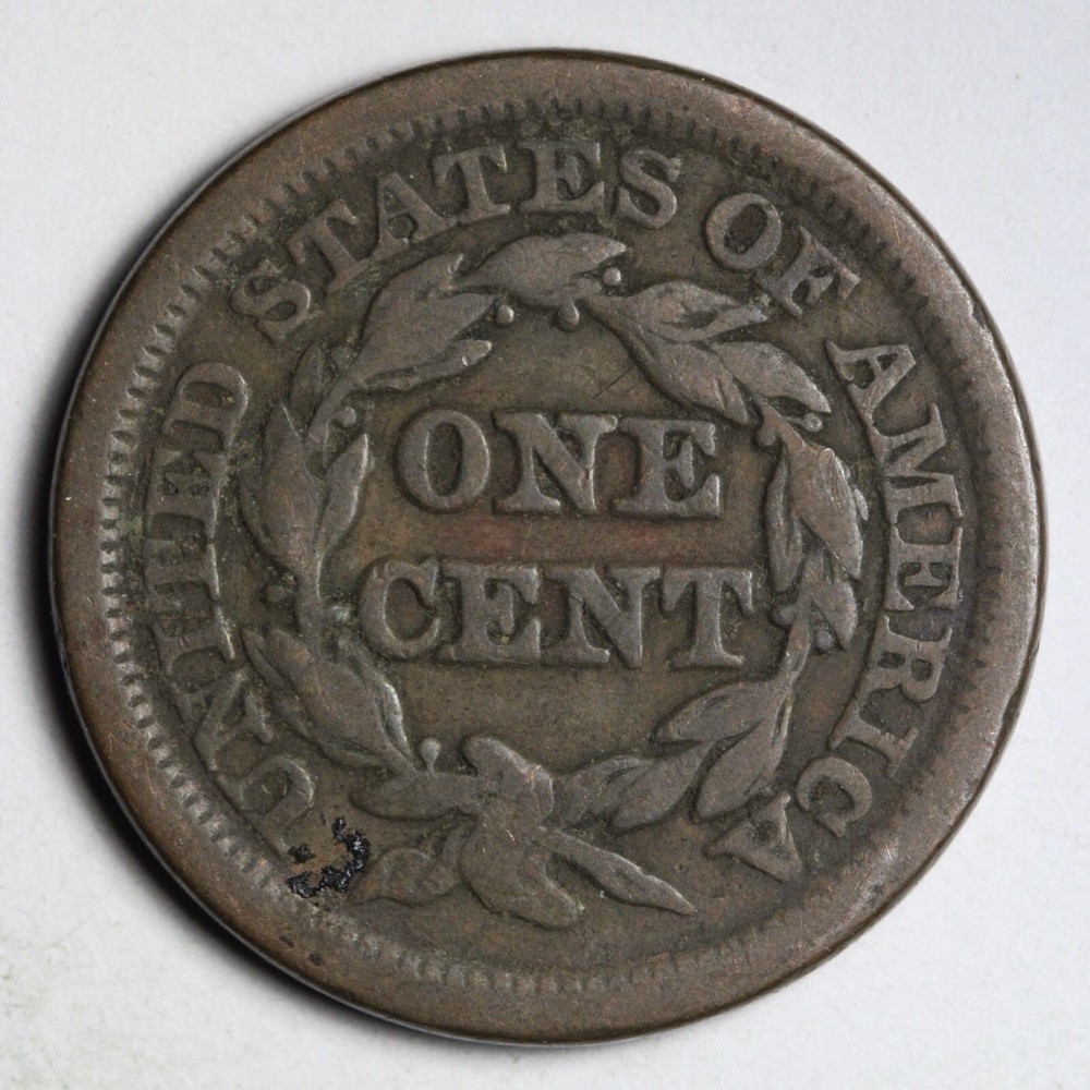1847 Braided Hair Large Cent CHOICE FINE E211 XZCA