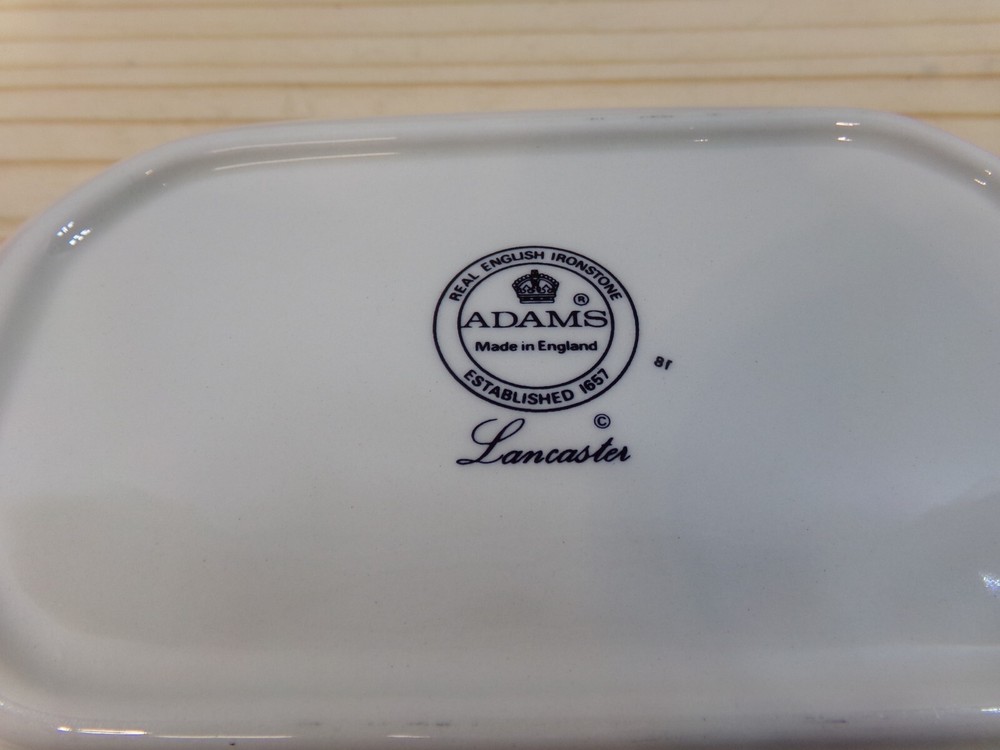 Adams English Ironstone Lancaster Oval / Rectangular Serving Bowl