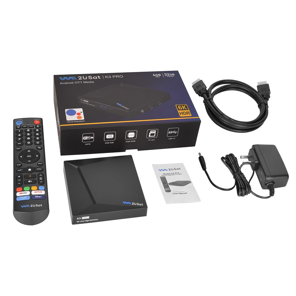 We2USat K3 PRO 6K Android TV Box Second Used SUPER BOX S6 MAX