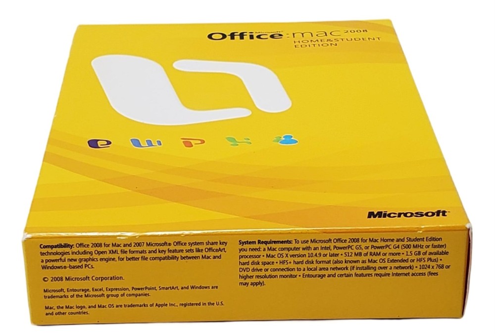 Microsoft Office Mac 2008 with Microsoft Expression Media
