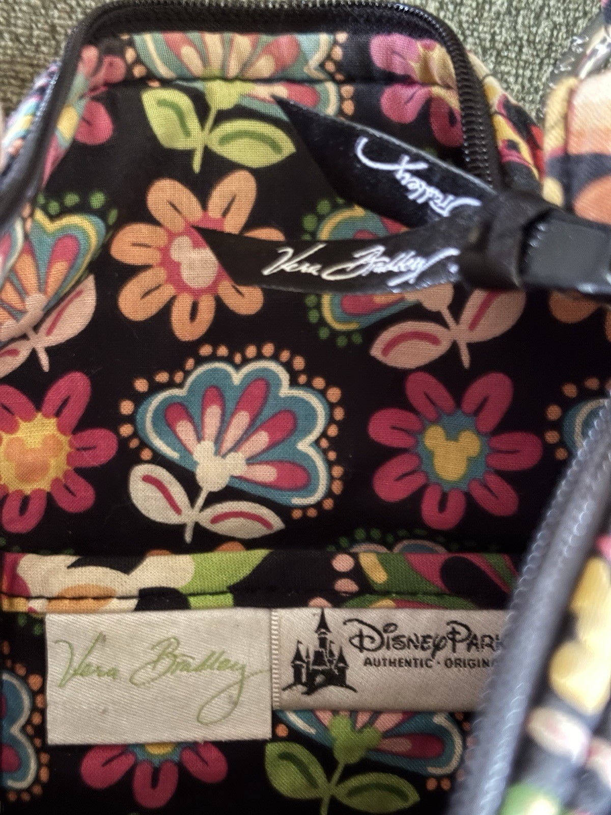 DISNEY Parks Vera Bradley MIDNIGHT with MICKEY Hipster Crossbody Bag Purse