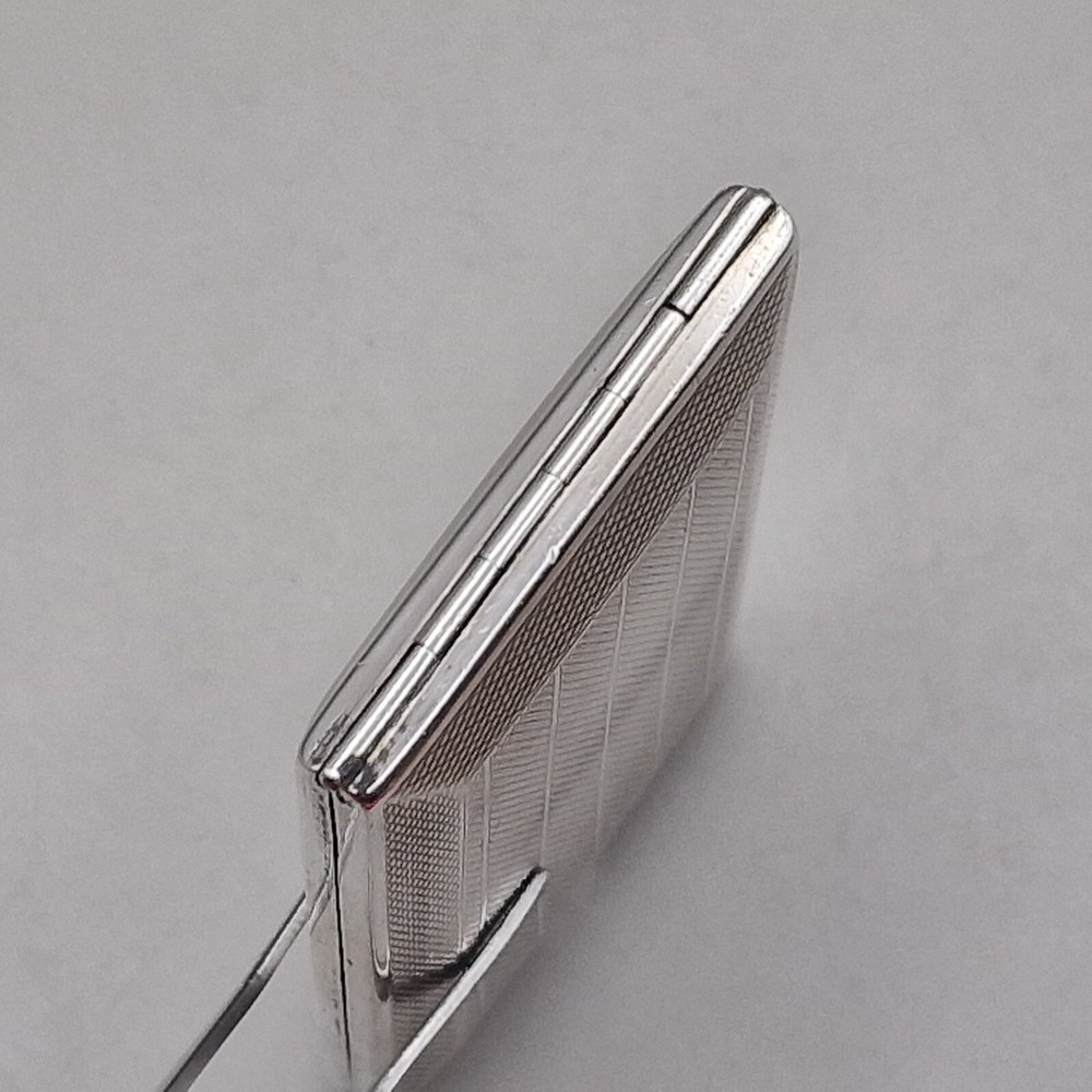 Sterling Silver Engine Turned Matchbook Case by William Neale 1925