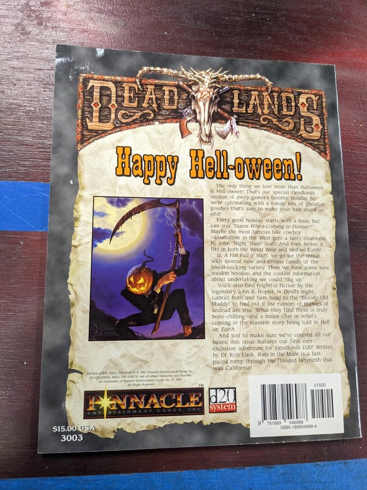 The Epitath 3 Dead Lands D20 3003 Pinnacle