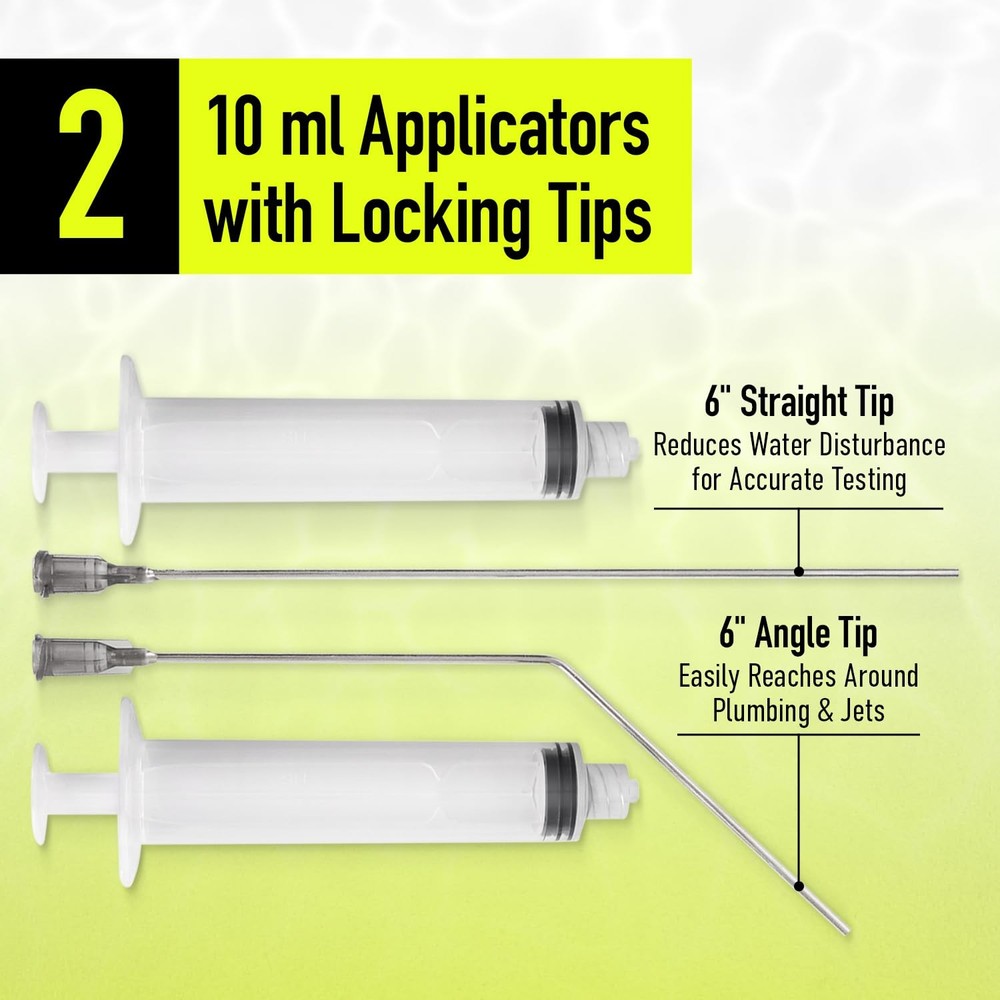 Pool Leak Detection Dye Kit - with 2 Precision Applicators - 75+ Tests - Supe...