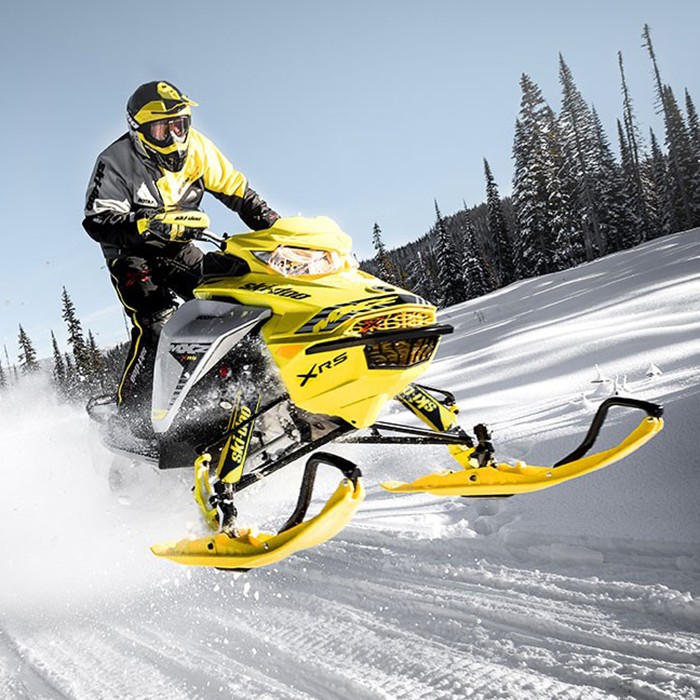 Ski-Doo Yellow & Black Bombardier Shock Protector Covers Snowmobile (Set 2) NEW