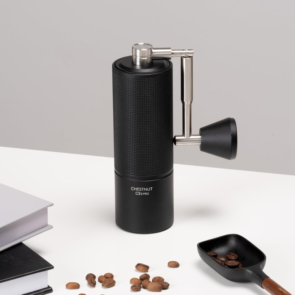 Versatile Coffee Grinder with Foldable Handle for Convenience and Portability