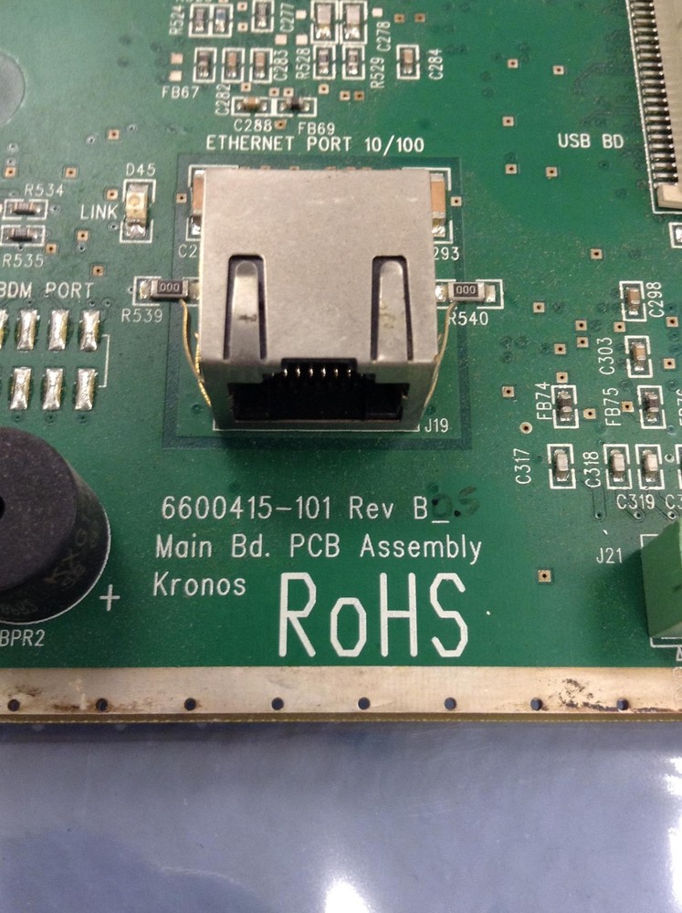 KRONOS 6600415-101 Time Clock Main Board w/ 128MB XceedCf Compact Flash, WORKING