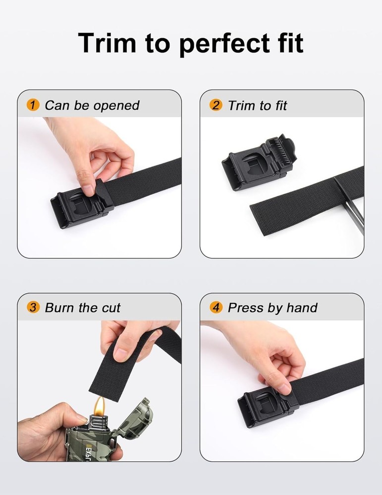 Comfortable Men's 1.5” Tactical Belt - Quick Release for Everyday Adventures