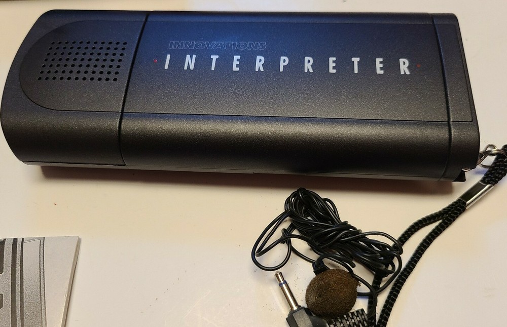 INNOVATIONS Electronic Hand Held INTERPRETER Complete With Case Manual Box CIB