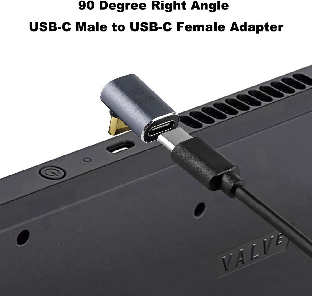 90 Degree USB C Adapter 2 Pack 100W Fast Charging Extender