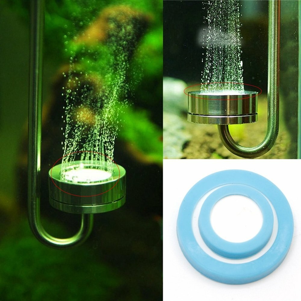 10 Aquarium CO2 Ceramic Diffuser Disc Carbon Dioxide Replacement Disc Slice Kit