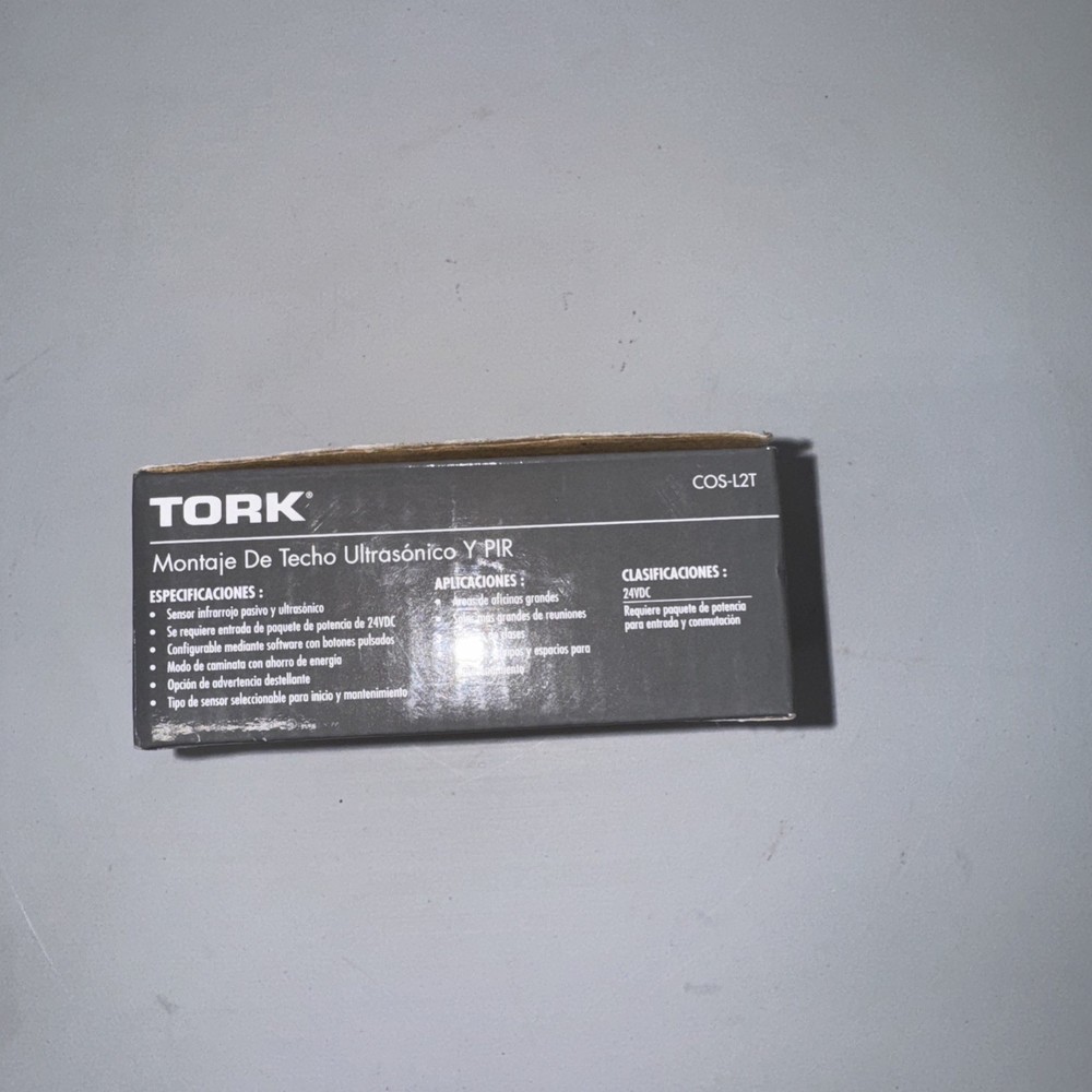 TORK COS-L2T Occupancy Sensor Ultrasonic & PIR Ceiling Mount