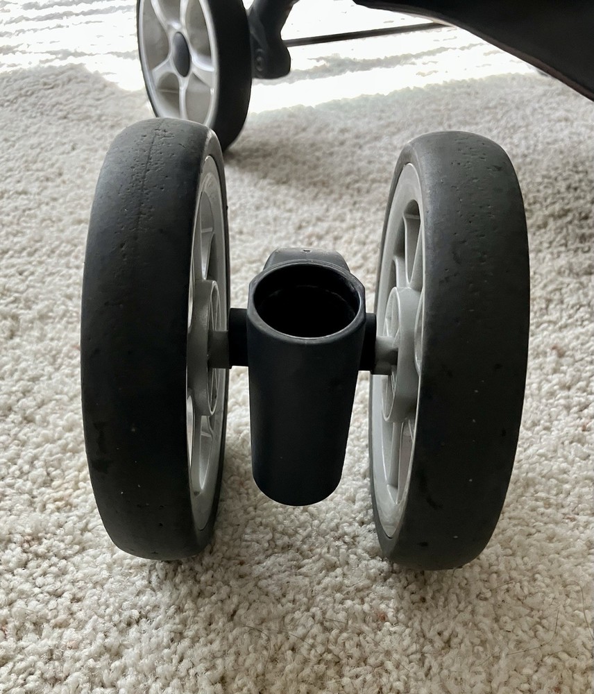 Chicco Keyfit Caddy Stroller - Replacement Front Wheels. - Silver Double Wheels.