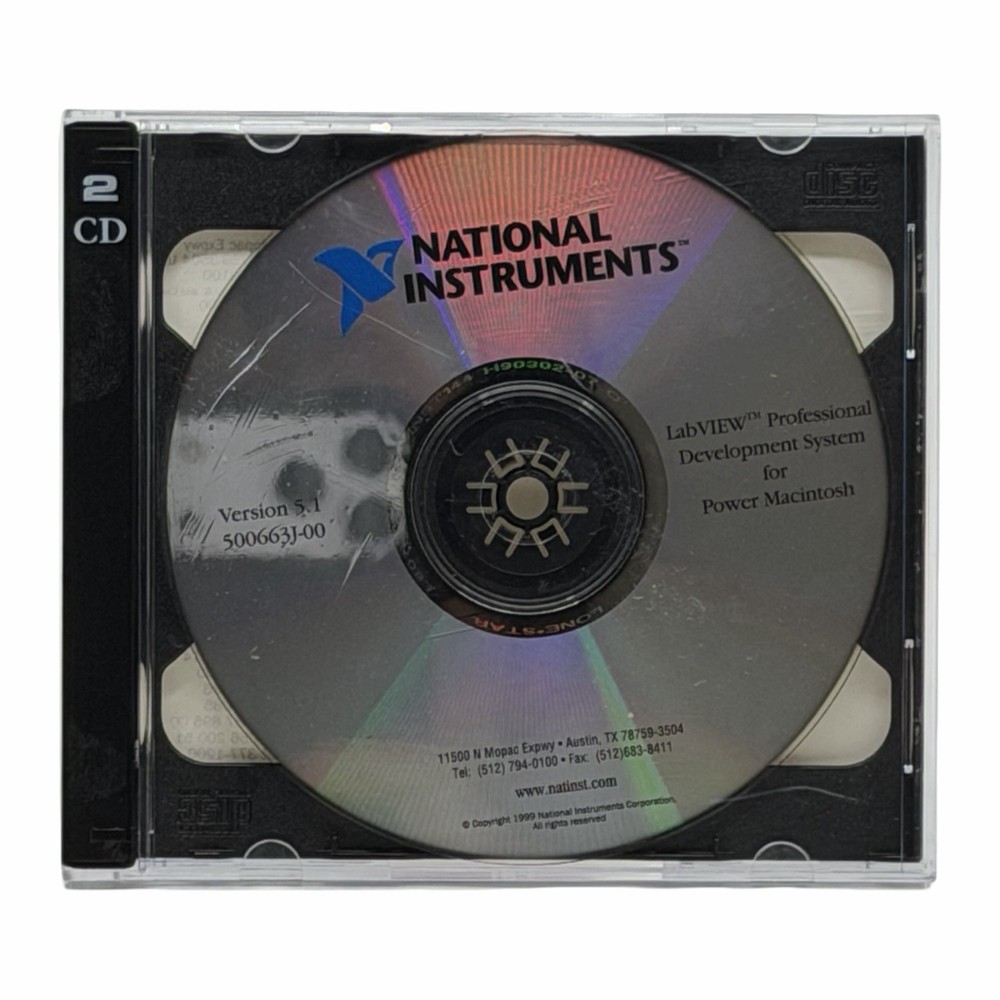 National Instruments LabVIEW Development System for Power Macintosh Version 5.1
