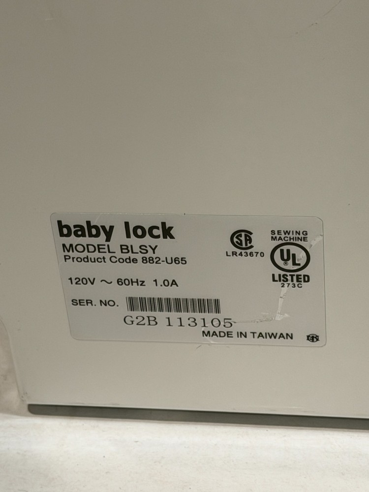 Babylock Symphony BLSY Sewing Machine - Used