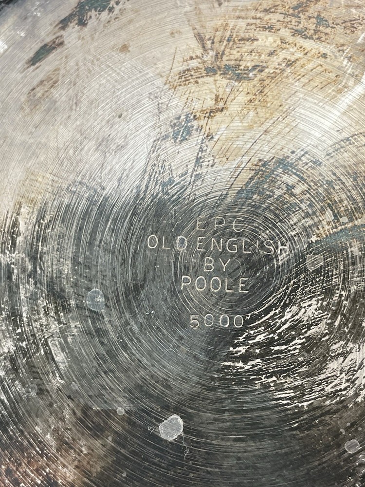 3pc Old English By Poole #5000 Silverplated Pitcher/Tea Service Creamer MCM