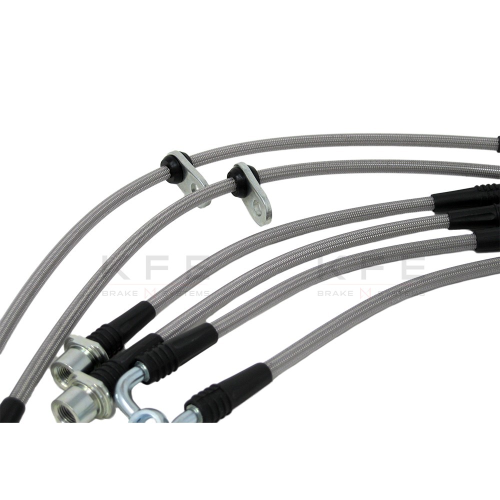 For 01-07 Toyota Sequoia Front Rear Brake Lines Stainless Steel Set Techna-Fit