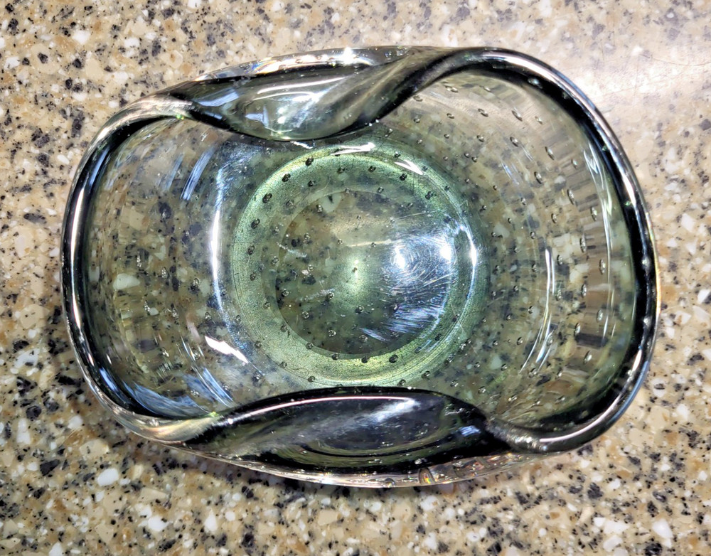 Vintage MCM Controlled Bubbles Ashtray