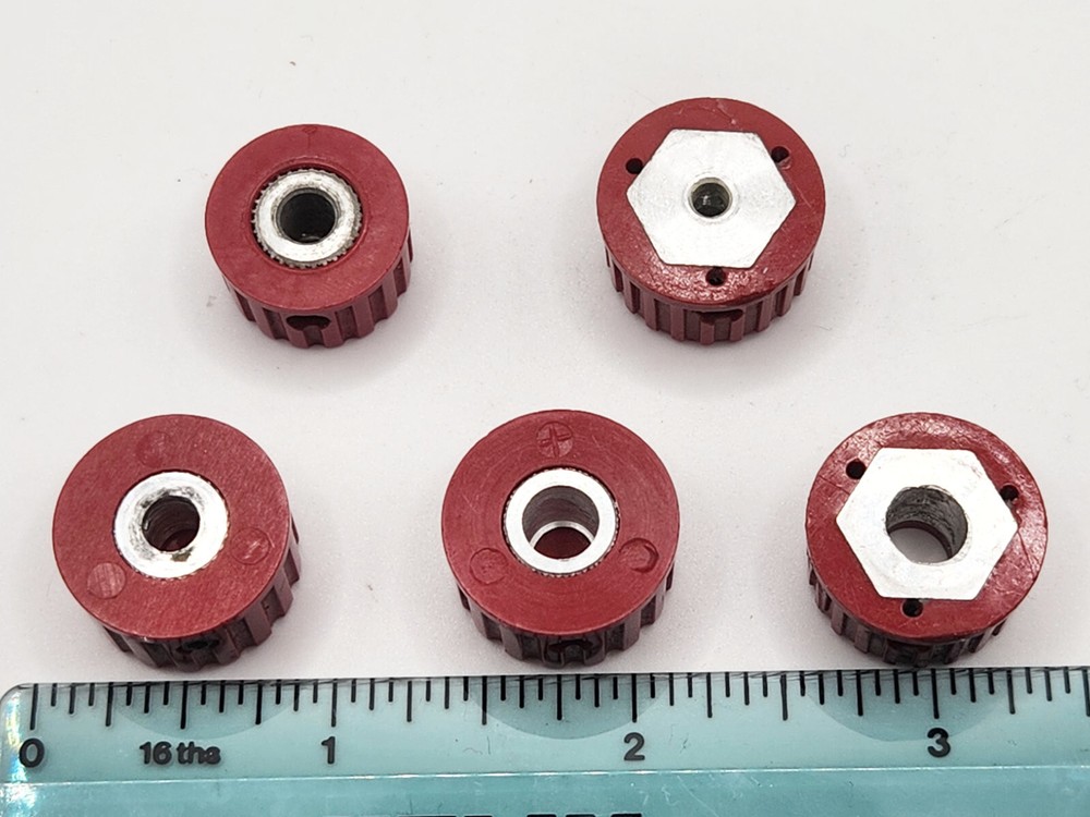 Misc Used Red Instrument Control Knobs Tektronix